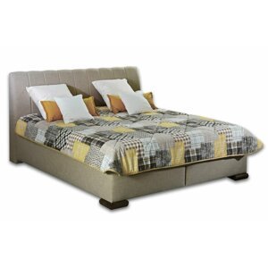 Zvýšená čalouněná postel s úložným prostorem CASSA