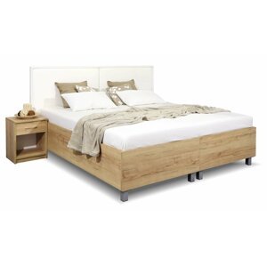 Čalouněná postel dvoulůžko s úložným prostorem LA FINESA