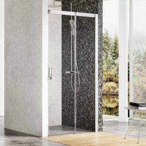 Ravak Matrix MSD2-110 R satin+Transparent sprchové posuvné dveře 110 cm, pravé, matný rám, čiré sklo