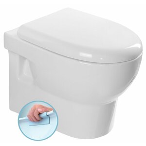Isvea ABSOLUTE závěsná WC mísa, Rimless, 35x50 cm, bílá