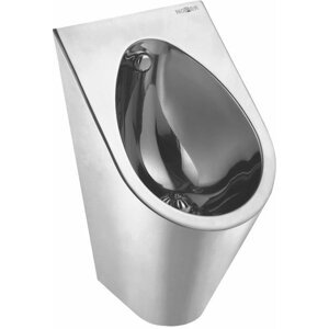 NOFER Urinal se zakrytým přívodem vody 360x600x395 mm, nerez mat