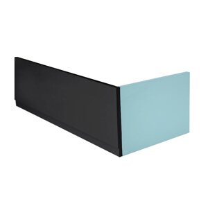 Polysan PLAIN panel čelní 180x59cm, černá mat, levý