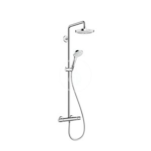 Hansgrohe 27257400 - Sprchový set Showerpipe 180 s termostatem, 2 proudy, EcoSmart 9 l/min, bílá/chrom