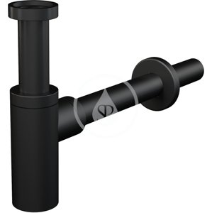 Kielle Umyvadlový sifon, průměr 32 mm, kulatý, kov, matná černá