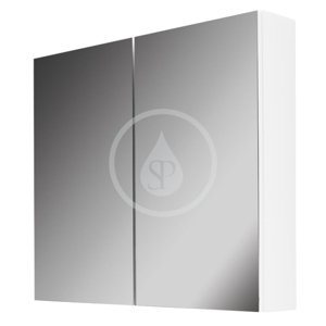 Kielle Zrcadlová skříňka, 60x73x15 cm, lesklá bílá