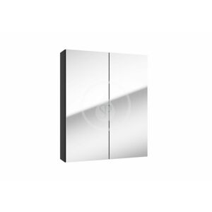 Kielle Zrcadlová skříňka, 60x73x15 cm, matná černá