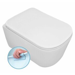 Kerasan TRIBECA závěsná WC mísa, Rimless, 35x54 cm, bílá