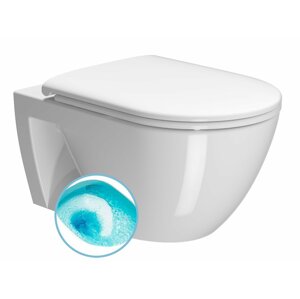 GSI PURA závěsná WC mísa, Swirlflush, 55x36cm, bílá ExtraGlaze
