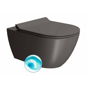 GSI PURA závěsná WC mísa, Swirlflush, 55x36 cm, bistro dual-mat
