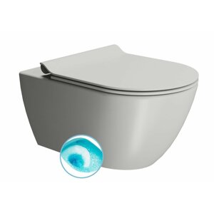 GSI PURA závěsná WC mísa, Swirlflush, 55x36 cm, cenere dual-mat
