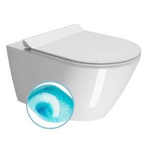 GSI KUBE X závěsná WC mísa, Swirlflush, 55x36 cm, bílá ExtraGlaze