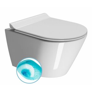 GSI KUBE X závěsná WC mísa, Swirlflush, 50x36 cm, bílá ExtraGlaze
