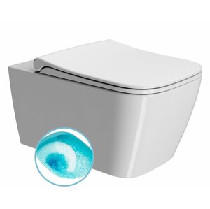 GSI NUBES závěsná WC mísa, Swirlflush, 55x35 cm, bílá ExtraGlaze