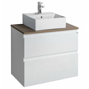 Isvea ALTAIR sestava koupelnového nábytku, š. 67,6 cm, bílá/dub emporio - SET(AI270/1ks, AI870/1ks, 10SF50051/1ks)