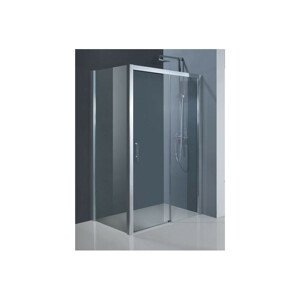 Hopa CZ Obdélníkový sprchový kout ESTRELA KOMBI 120 cm x 80 cm - Pravé (DX), Hliník chrom, Čiré bezpečnostní sklo - 6 mm