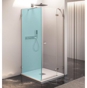 Polysan FORTIS EDGE sprchové dveře bez profilu 800mm, čiré sklo, pravé