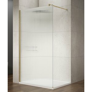 Gelco VARIO GOLD MATT jednodílná sprchová zástěna k instalaci ke stěně, sklo nordic, 1200 mm