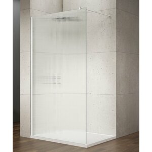 Gelco VARIO WHITE jednodílná sprchová zástěna k instalaci ke stěně, sklo nordic, 800 mm