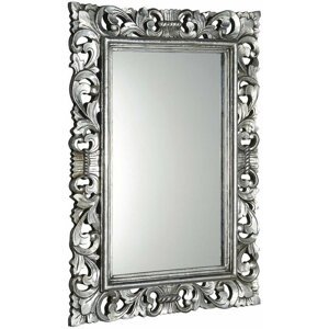 Sapho SCULE zrcadlo ve vyřezávaném rámu, 80x120cm, stříbrná