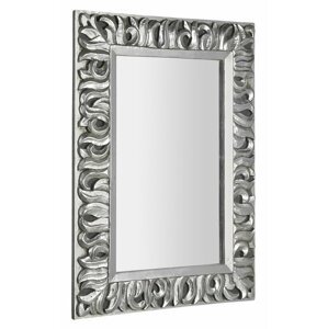 Sapho ZEEGRAS zrcadlo ve vyřezávaném rámu, 70x100cm, stříbrná
