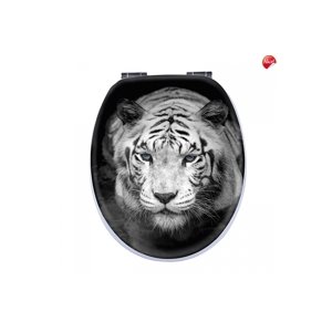 Olsen Spa TIGER 3D, wc sedátko s pomalým zavíráním, mdf deska (tygr)