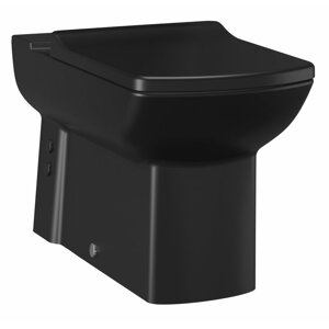 Creavit LARA WC mísa pro kombi, spodní/zadní odpad, černá mat