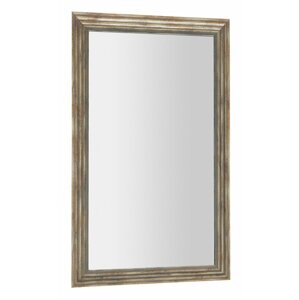 Sapho DEGAS zrcadlo v dřevěném rámu 616x1016mm, černá/starobronz