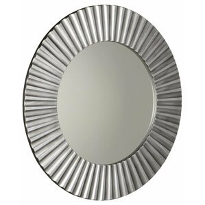 Sapho PRIDE kulaté zrcadlo v rámu, pr.90cm, stříbrná