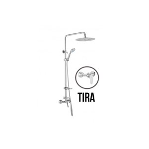 JB Sanitary TIRA SD 61 011 12 3 - Sprchová sestava s baterií 150mm, nerezovou kruhovou sprchou 200mm, s příslušenstvím