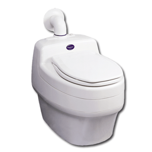 Separett Villa 9020 separační ekologická toaleta 12V s odpadem pod podlahu (nemá zásobník na pevný odpad uvnitř toalety - nutno použít externí zásobník)