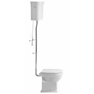 GSI CLASSIC WC mísa s nádržkou, spodní odpad, bílá-chrom - SET(871011/1ks, 878011/1ks, BOCR/1ks)