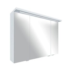 B-eco Galerka White Led 80 - 800 x 620 mm bílá skříňka se zrcadlem a LED osvětlením