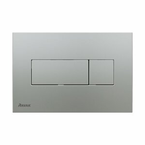 Ravak WC tlačítko Uni satin, matné stříbrné tlačítko pro nádrže Ravak G II a W II