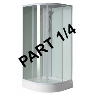 Aqualine AIGO vanička 900x900 mm, příslušenství, sifon, držák sprchy a sprcha