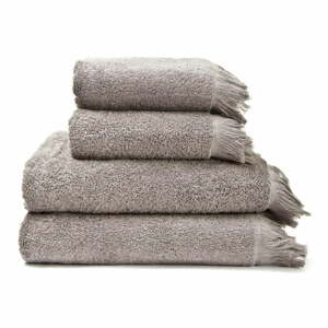 Sada 2 béžových ručníků a 2 osušek ze 100% bavlny Bonami Selection, 50 x 90 + 70 x 140 cm