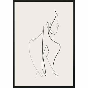 Plakát v rámu 40x50 cm Sketchline Naked – DecoKing
