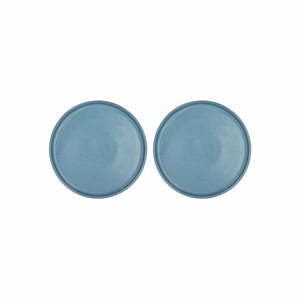 Modré dezertní  porcelánové talíře v sadě 2 ks ø 20.8 cm Fjord - Villa Collection