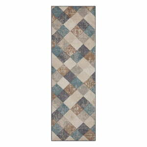 Modro-béžový koberec běhoun 200x80 cm Terrain - Hanse Home