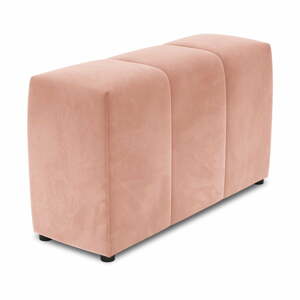 Růžová sametová opěrka k modulární pohovce Rome Velvet - Cosmopolitan Design
