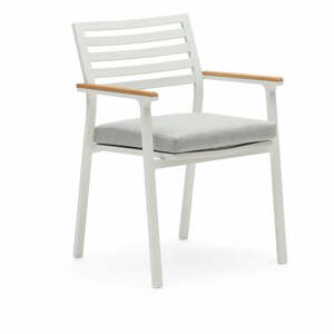 Bílá kovová zahradní židle Bona – Kave Home