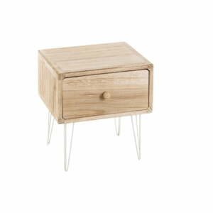 Noční stolek z exotického dřeva v přírodní barvě Natural Way – Casa Selección