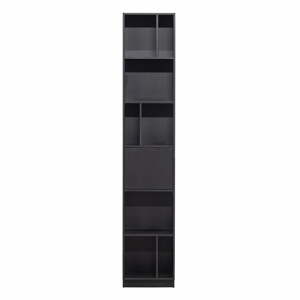 Černá modulární knihovna z borovicového dřeva 40x210 cm Finca – WOOOD