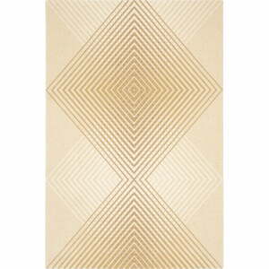 Béžový vlněný koberec 133x180 cm Chord – Agnella