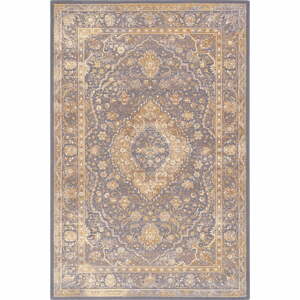 Béžovo-šedý vlněný koberec 133x180 cm Zana – Agnella
