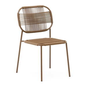 Hnědá kovová zahradní židle Talaier – Kave Home