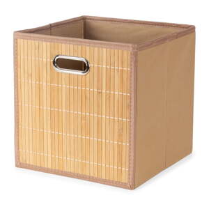 Bambusový úložný box v přírodní barvě 31x31x31 cm – Compactor