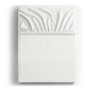 Bílé napínací prostěradlo jersey 120x200 cm Amber – DecoKing
