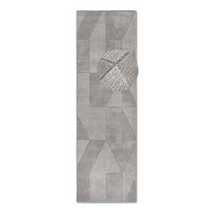 Šedý ručně tkaný vlněný běhoun 80x250 cm Ursule – Villeroy&Boch