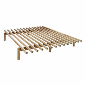 Dvoulůžková postel z borovicového dřeva s roštem 160x200 cm Pace – Karup Design